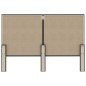 Testiera Letto Grigio Scuro in Tessuto 180x200 cm Testiera Letto Grigio Scuro in Tessuto 180x200 cm