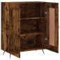vidaXL Credenza Rovere Fumo 69,5x34x90 cm in Legno Multistrato vidaXL Credenza Rovere Fumo 69,5x34x90 cm in Legno Multistrato