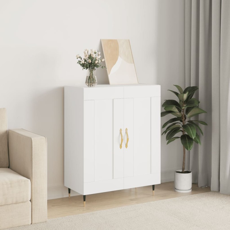 vidaXL Credenza Bianca 69,5x34x90 cm in Legno Multistrato vidaXL Credenza Bianca 69,5x34x90 cm in Legno Multistrato