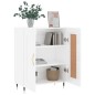 vidaXL Credenza 69,5x34x90 cm in Legno Multistrato Bianco Lucido vidaXL Credenza 69,5x34x90 cm in Legno Multistrato Bianco Lucido
