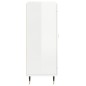vidaXL Credenza 69,5x34x90 cm in Legno Multistrato Bianco Lucido vidaXL Credenza 69,5x34x90 cm in Legno Multistrato Bianco Lucido