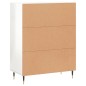vidaXL Credenza 69,5x34x90 cm in Legno Multistrato Bianco Lucido vidaXL Credenza 69,5x34x90 cm in Legno Multistrato Bianco Lucido