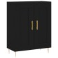 vidaXL Credenza Nera 69,5x34x90 cm in Legno Multistrato vidaXL Credenza Nera 69,5x34x90 cm in Legno Multistrato