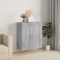 vidaXL Credenza Grigio Cemento 69,5x34x90 cm in Legno Multistrato vidaXL Credenza Grigio Cemento 69,5x34x90 cm in Legno Multistrato