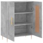 vidaXL Credenza Grigio Cemento 69,5x34x90 cm in Legno Multistrato vidaXL Credenza Grigio Cemento 69,5x34x90 cm in Legno Multistrato