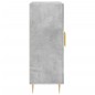 vidaXL Credenza Grigio Cemento 69,5x34x90 cm in Legno Multistrato vidaXL Credenza Grigio Cemento 69,5x34x90 cm in Legno Multistrato