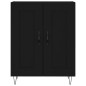 vidaXL Credenza Nera 69,5x34x90 cm in Legno Multistrato vidaXL Credenza Nera 69,5x34x90 cm in Legno Multistrato