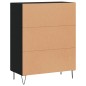vidaXL Credenza Nera 69,5x34x90 cm in Legno Multistrato vidaXL Credenza Nera 69,5x34x90 cm in Legno Multistrato