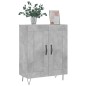 vidaXL Credenza Grigio Cemento 69,5x34x90 cm in Legno Multistrato vidaXL Credenza Grigio Cemento 69,5x34x90 cm in Legno Multistrato