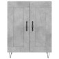 vidaXL Credenza Grigio Cemento 69,5x34x90 cm in Legno Multistrato vidaXL Credenza Grigio Cemento 69,5x34x90 cm in Legno Multistrato