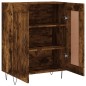 vidaXL Credenza Rovere Fumo 69,5x34x90 cm in Legno Multistrato vidaXL Credenza Rovere Fumo 69,5x34x90 cm in Legno Multistrato