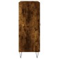 vidaXL Credenza Rovere Fumo 69,5x34x90 cm in Legno Multistrato vidaXL Credenza Rovere Fumo 69,5x34x90 cm in Legno Multistrato