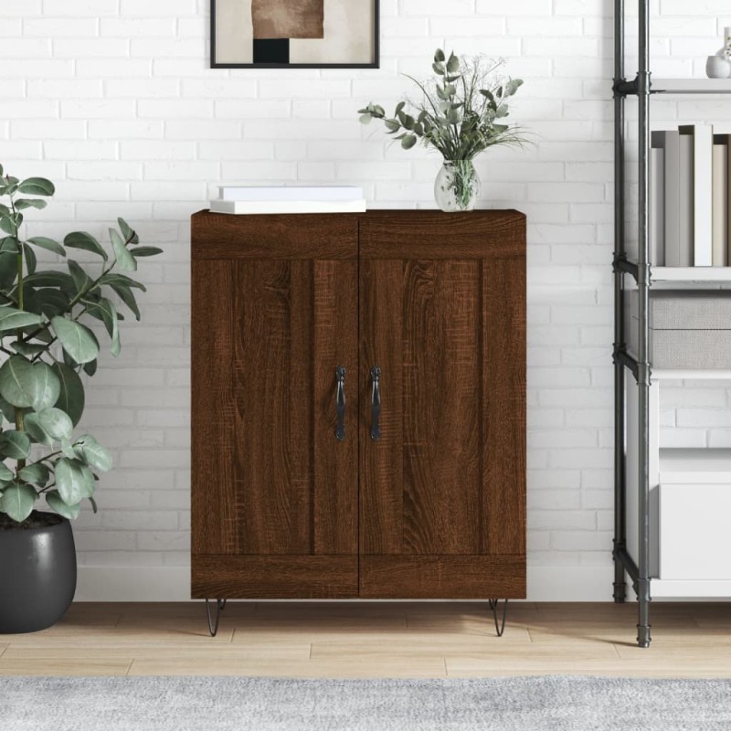 vidaXL Credenza Rovere Marrone 69,5x34x90 cm in Legno Multistrato vidaXL Credenza Rovere Marrone 69,5x34x90 cm in Legno Multistrato