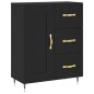 vidaXL Credenza Nera 69,5x34x90 cm in Legno Multistrato