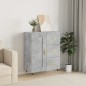 vidaXL Credenza Grigio Cemento 69,5x34x90 cm in Legno Multistrato vidaXL Credenza Grigio Cemento 69,5x34x90 cm in Legno Multistrato