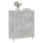 vidaXL Credenza Grigio Cemento 69,5x34x90 cm in Legno Multistrato vidaXL Credenza Grigio Cemento 69,5x34x90 cm in Legno Multistrato