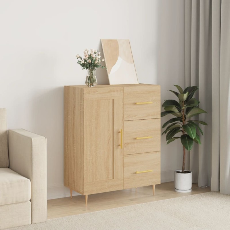 vidaXL Credenza Rovere Sonoma 69,5x34x90 cm in Legno Multistrato vidaXL Credenza Rovere Sonoma 69,5x34x90 cm in Legno Multistrato