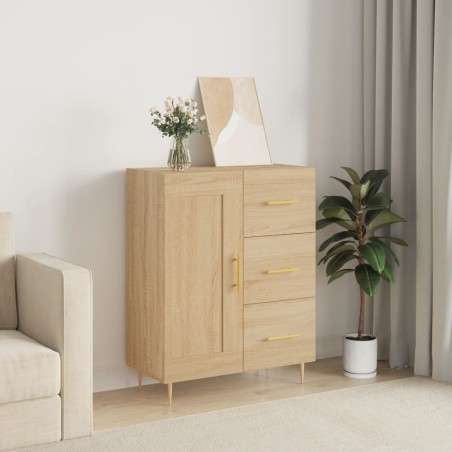 vidaXL Credenza Rovere Sonoma 69,5x34x90 cm in Legno Multistrato