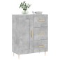 vidaXL Credenza Grigio Cemento 69,5x34x90 cm in Legno Multistrato vidaXL Credenza Grigio Cemento 69,5x34x90 cm in Legno Multistrato