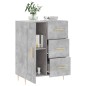 vidaXL Credenza Grigio Cemento 69,5x34x90 cm in Legno Multistrato vidaXL Credenza Grigio Cemento 69,5x34x90 cm in Legno Multistrato