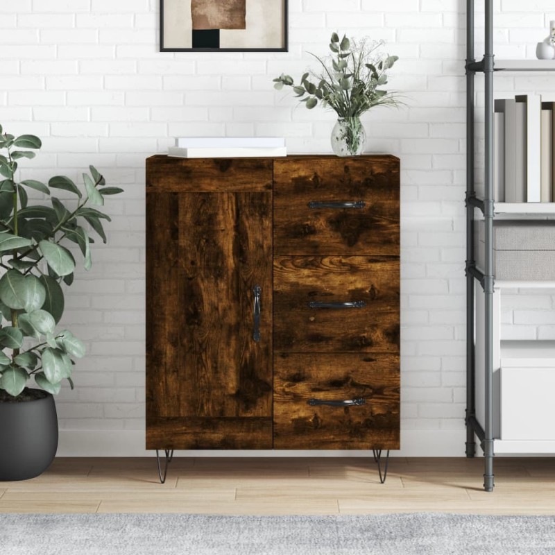 vidaXL Credenza Rovere Fumo 69,5x34x90 cm in Legno Multistrato vidaXL Credenza Rovere Fumo 69,5x34x90 cm in Legno Multistrato