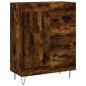 vidaXL Credenza Rovere Fumo 69,5x34x90 cm in Legno Multistrato vidaXL Credenza Rovere Fumo 69,5x34x90 cm in Legno Multistrato