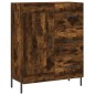 vidaXL Credenza Rovere Fumo 69,5x34x90 cm in Legno Multistrato vidaXL Credenza Rovere Fumo 69,5x34x90 cm in Legno Multistrato