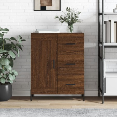 vidaXL Credenza Rovere Marrone 69,5x34x90 cm in Legno Multistrato