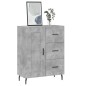 vidaXL Credenza Grigio Cemento 69,5x34x90 cm in Legno Multistrato vidaXL Credenza Grigio Cemento 69,5x34x90 cm in Legno Multistrato