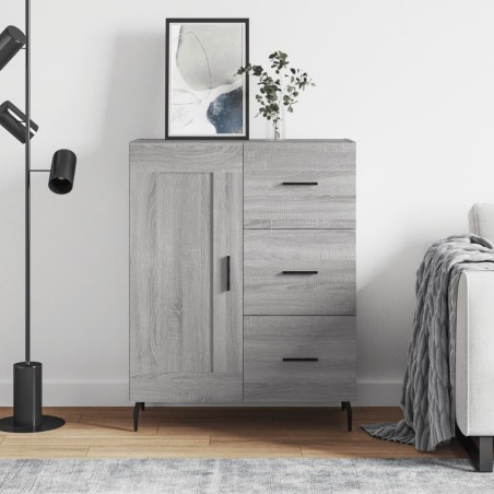 vidaXL Credenza Grigio Sonoma 69,5x34x90 cm in Legno Multistrato