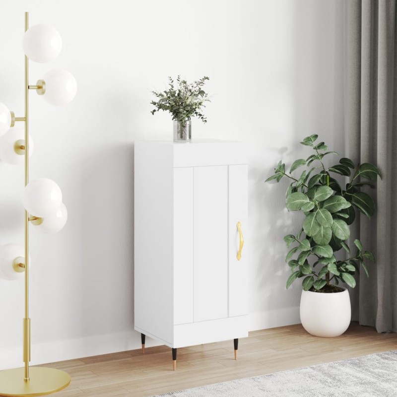vidaXL Credenza Bianca 34,5x34x90 cm in Legno Multistrato vidaXL Credenza Bianca 34,5x34x90 cm in Legno Multistrato