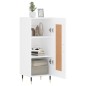 vidaXL Credenza Bianca 34,5x34x90 cm in Legno Multistrato vidaXL Credenza Bianca 34,5x34x90 cm in Legno Multistrato
