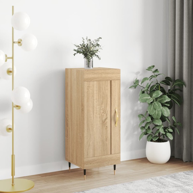 vidaXL Credenza Rovere Sonoma 34,5x34x90 cm in Legno Multistrato vidaXL Credenza Rovere Sonoma 34,5x34x90 cm in Legno Multistrato
