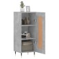 vidaXL Credenza Grigio Cemento 34,5x34x90 cm in Legno Multistrato vidaXL Credenza Grigio Cemento 34,5x34x90 cm in Legno Multistrato