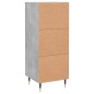 vidaXL Credenza Grigio Cemento 34,5x34x90 cm in Legno Multistrato vidaXL Credenza Grigio Cemento 34,5x34x90 cm in Legno Multistrato