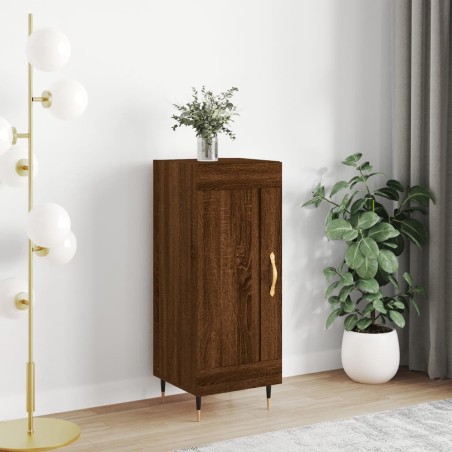 vidaXL Credenza Rovere Marrone 34,5x34x90 cm in Legno Multistrato