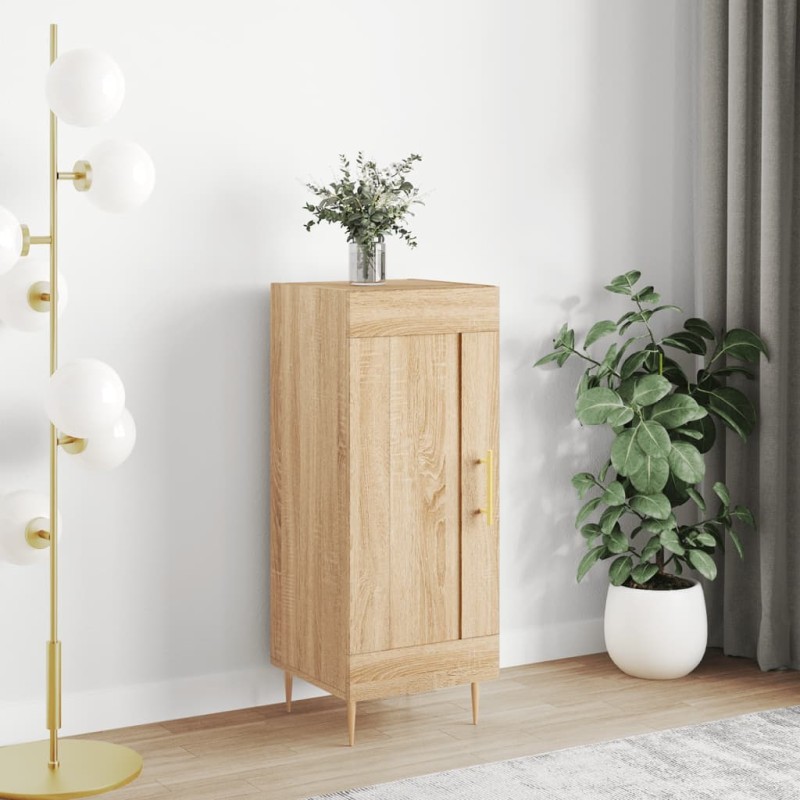 vidaXL Credenza Rovere Sonoma 34,5x34x90 cm in Legno Multistrato vidaXL Credenza Rovere Sonoma 34,5x34x90 cm in Legno Multistrato
