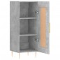 vidaXL Credenza Grigio Cemento 34,5x34x90 cm in Legno Multistrato vidaXL Credenza Grigio Cemento 34,5x34x90 cm in Legno Multistrato