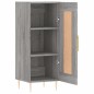 vidaXL Credenza Grigio Sonoma 34,5x34x90 cm in Legno Multistrato vidaXL Credenza Grigio Sonoma 34,5x34x90 cm in Legno Multistrato