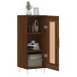 vidaXL Credenza Rovere Marrone 34,5x34x90 cm in Legno Multistrato vidaXL Credenza Rovere Marrone 34,5x34x90 cm in Legno Multistrato