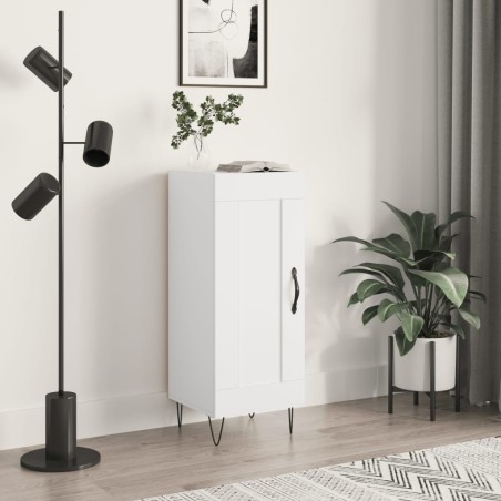 vidaXL Credenza Bianca 34,5x34x90 cm in Legno Multistrato