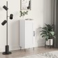 vidaXL Credenza Bianco Lucido 34,5x34x90 cm in Legno Multistrato