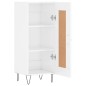 vidaXL Credenza Bianco Lucido 34,5x34x90 cm in Legno Multistrato