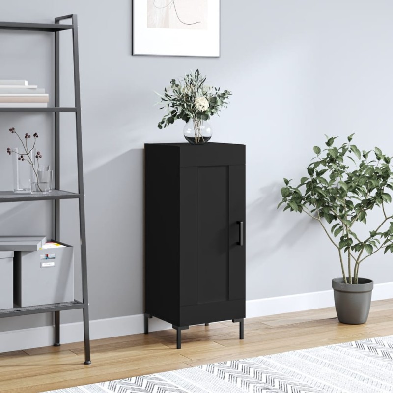vidaXL Credenza Nero 34,5x34x90 cm in Legno Multistrato vidaXL Credenza Nero 34,5x34x90 cm in Legno Multistrato