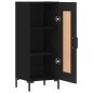 vidaXL Credenza Nero 34,5x34x90 cm in Legno Multistrato vidaXL Credenza Nero 34,5x34x90 cm in Legno Multistrato