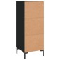 vidaXL Credenza Nero 34,5x34x90 cm in Legno Multistrato vidaXL Credenza Nero 34,5x34x90 cm in Legno Multistrato