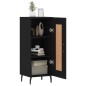 vidaXL Credenza Nero 34,5x34x90 cm in Legno Multistrato vidaXL Credenza Nero 34,5x34x90 cm in Legno Multistrato