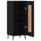 vidaXL Credenza Nero 34,5x34x90 cm in Legno Multistrato vidaXL Credenza Nero 34,5x34x90 cm in Legno Multistrato