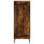 vidaXL Credenza Rovere Fumo 34,5x34x90 cm in Legno Multistrato vidaXL Credenza Rovere Fumo 34,5x34x90 cm in Legno Multistrato
