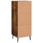 vidaXL Credenza Rovere Fumo 34,5x34x90 cm in Legno Multistrato vidaXL Credenza Rovere Fumo 34,5x34x90 cm in Legno Multistrato